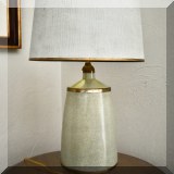 D09. Craquelure finish lamp. 34”h 